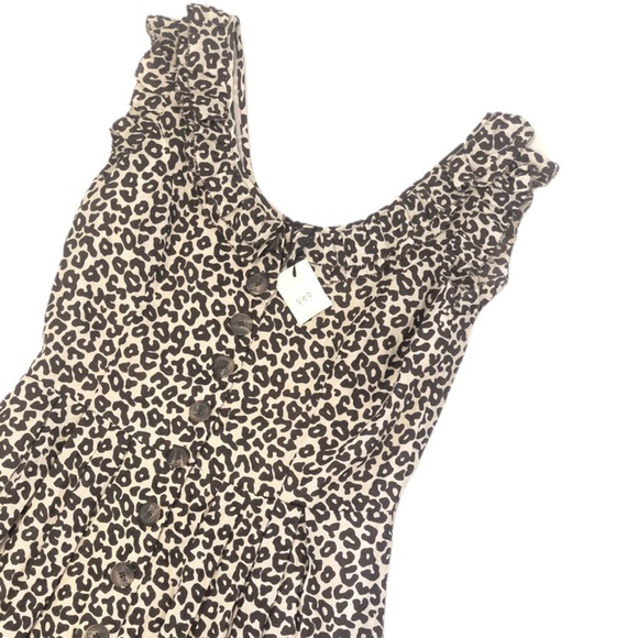 Sea New York Lottie Leopard Print Midi Dress - Picture 6 of 8